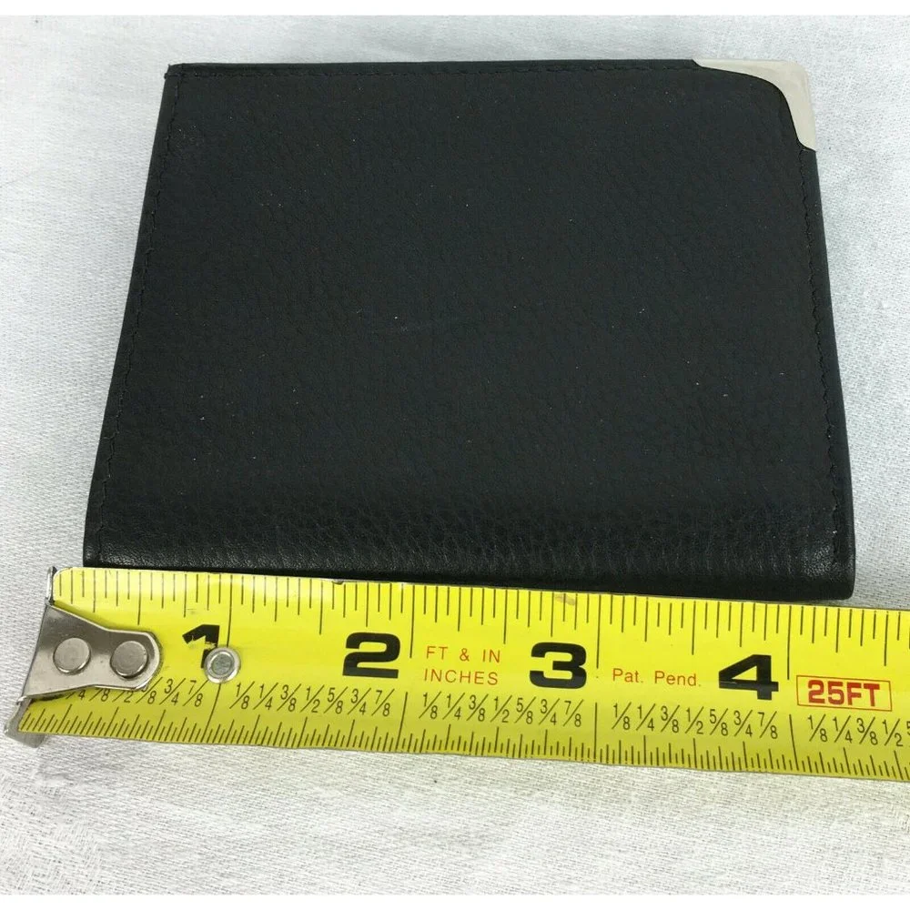 High End Banco Germany Black Wallet Coin Pocket ID Card Window Credit Card Bill